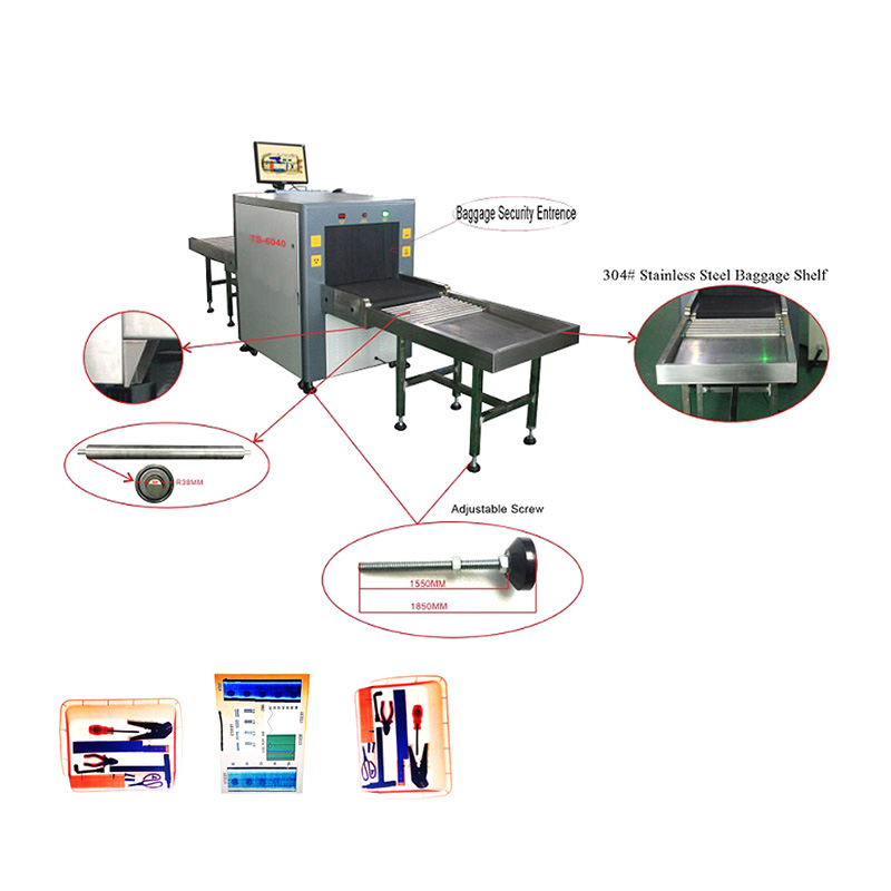 Safety airport inspection high sensitivity luggage scanning X-ray machine TS-6040