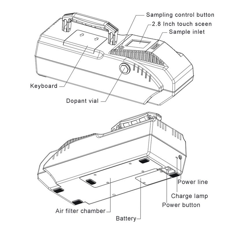 high sensitivity bomb detector explosive detector HD -300