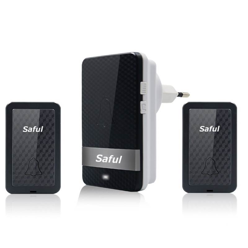 Saful Self-power wireless dingdong doorbell,outdoor unit waterproof