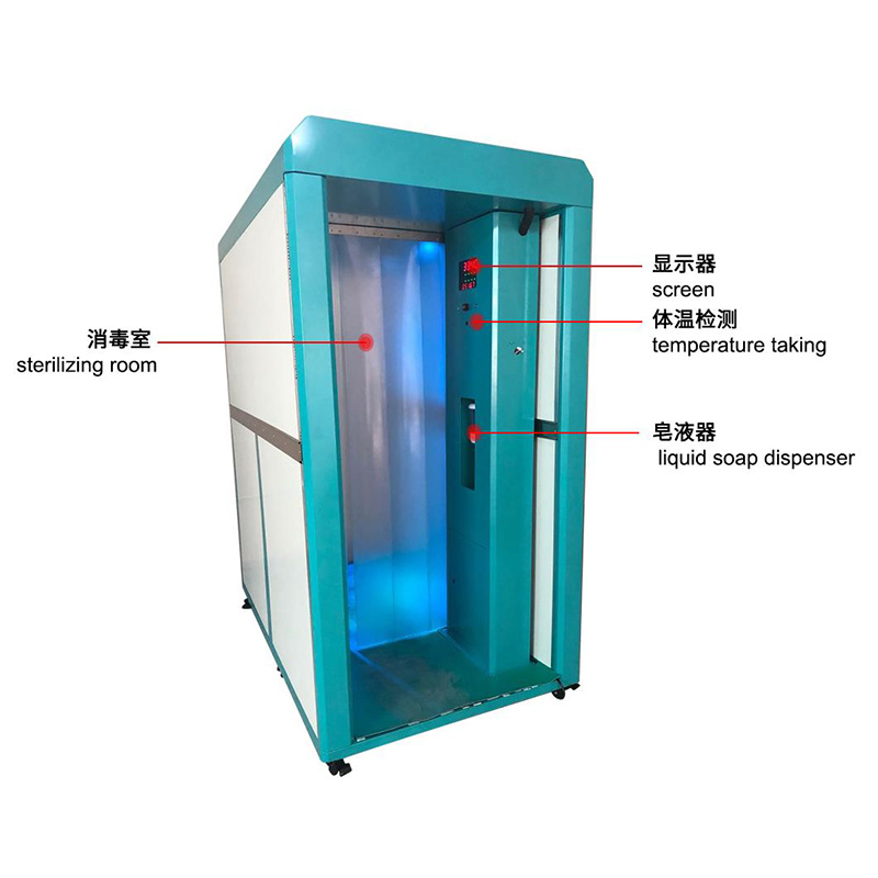 Body termperature scanner &disinfection channel TS-BS1000